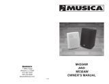 Musica Car Speaker m430aw Manual de usuario