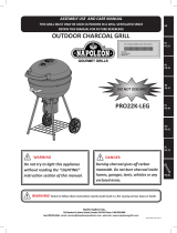 Napoleon Grills Charcoal Grill PRO22K-LEG Manual de usuario