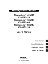 NEC 42XM5 Manual de usuario