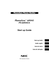 NEC Computer Monitor 60XM5, PX-60XM5A Manual de usuario