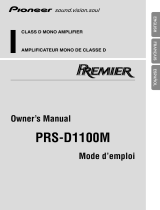 Pioneer PRS-D1100M Manual de usuario
