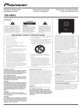 Pioneer Car Speaker SW-8 Manual de usuario