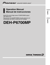 Pioneer MP3 Player DEH-P6700MP Manual de usuario