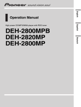 Pioneer MP3 Player DEH-2800MPB Manual de usuario
