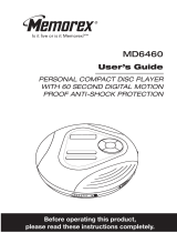 Memorex MP3 Player MD6460 Manual de usuario