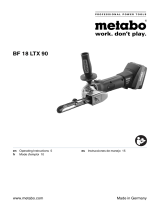 Metabo Cordless Sander BF 18 LTX 90 5.2 Manual de usuario