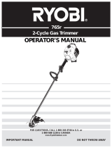 Ryobi Outdoor Trimmer 765r Manual de usuario