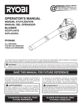 Ryobi Blower RY09460 Manual de usuario