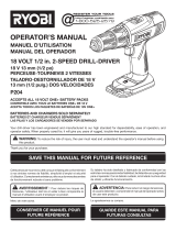 Ryobi Drill P204 Manual de usuario