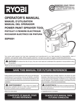 Ryobi Paint Sprayer SSP0501 Manual de usuario