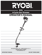 Ryobi Trimmer 825r Manual de usuario