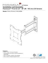 Peerless Industries PA740 Manual de usuario