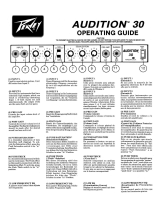 Peavey Stereo Amplifier Audition 30 Manual de usuario