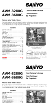Sanyo AVM3680G Manual de usuario