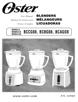 Oster Blender BCBG08 Manual de usuario