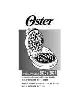 Oster Waffle Iron 3877 Manual de usuario