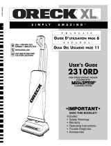Oreck Vacuum Cleaner 2310RD Manual de usuario
