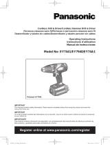 Panasonic Cordless Drill EY74A1 Manual de usuario