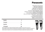 Panasonic Electric Shaver ES-RF41/ES-RF31 Manual de usuario