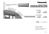 Panasonic Air Conditioner CS-A9CKPG Manual de usuario