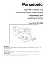 Panasonic Welder EY4542 Manual de usuario