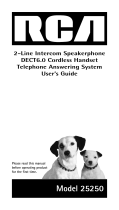 RCA Intercom System 25250 Manual de usuario