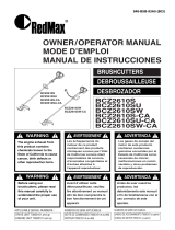 RedMax Brush Cutter BCZ2610S Manual de usuario