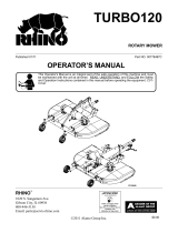 Servis-Rhino Lawn Mower TURBO120 Manual de usuario