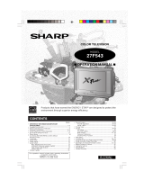 Sharp CRT Television 27F543 Manual de usuario