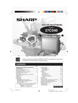 Sharp CRT Television 27C540 Manual de usuario