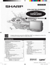 Sharp 32SC260 Operation Manual Manual de usuario