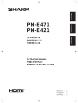 Sharp PN-E471 Manual de usuario