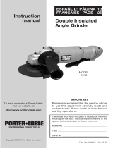 Porter-Cable Grinder 7416 Manual de usuario
