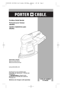 Porter-Cable Cordless Sander 90550099 Manual de usuario
