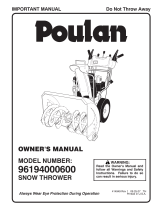 Poulan Snow Blower 414949 Manual de usuario