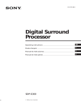 Sony SDP-E300 Manual de usuario