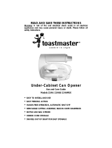 Toastmaster Can Opener 2246B Manual de usuario