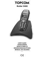 Topcom Cordless Telephone 5400 Manual de usuario