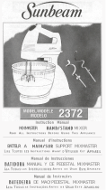Sunbeam Mixer 2372 Manual de usuario