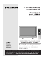 Sylvania Flat Panel Television 6842THG Manual de usuario