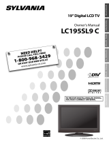 Sylvania Flat Panel Television LC195SL9C Manual de usuario