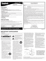Symphonic CRT Television ST420FF Manual de usuario