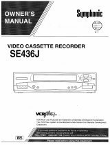 Symphonic VCR SE436J Manual de usuario