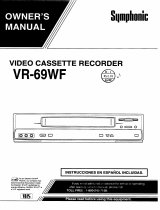 Symphonic VCR VR-69WF Manual de usuario