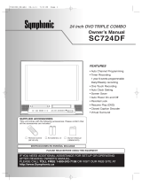 Symphonic TV DVD Combo SC724DF Manual de usuario