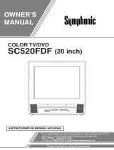 Symphonic TV DVD Combo SC520FDF Manual de usuario