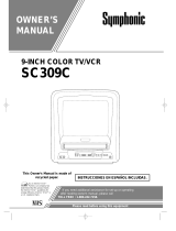Sylvania TV VCR Combo SC309C Manual de usuario