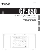 TEAC CD Player GF-650 Manual de usuario