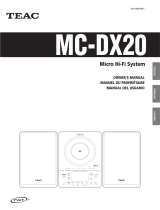 TEAC Stereo System MC-DX20 Manual de usuario