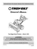 Troy-Bilt Snow Blower 1345 Manual de usuario